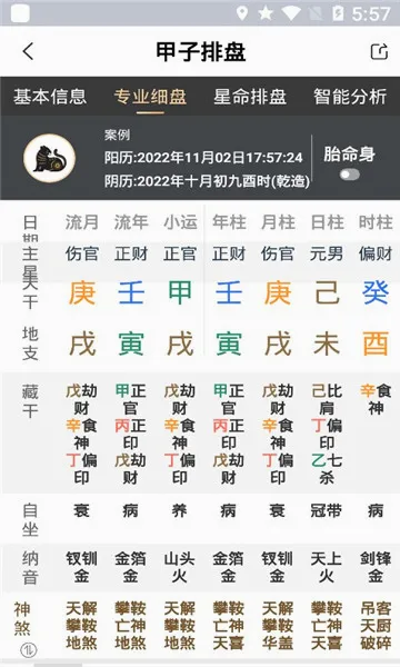 甲子排盘(紫微斗数工具集) 甲子排盘(紫微斗数工具集)